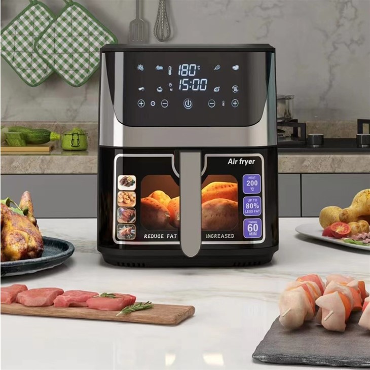 Digital Display Stainless Steel 10L Air Fryer Deep Electric For Home Cooking Oil Free Electric Deep Air Fryer